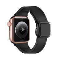 eses Sportovní kožený řemínek pro Apple Watch - Černý 42mm, 44mm, 45mm, 49mm