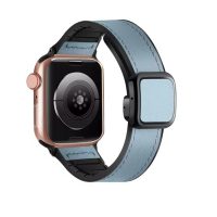 eses Sportovní kožený řemínek pro Apple Watch - Modrý 42mm, 44mm, 45mm, 49mm