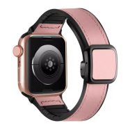 eses Sportovní kožený řemínek pro Apple Watch - Růžový 42mm, 44mm, 45mm, 49mm