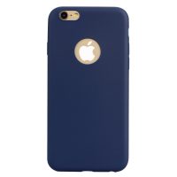 Obal s výřezem na logo na iPhone 6/ 6S - Candy Blue