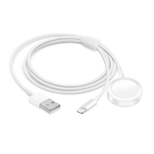 Foto - eses USB magnetická nabíječka pro Apple Watch a iPhone s dvěma konektory - 100cm